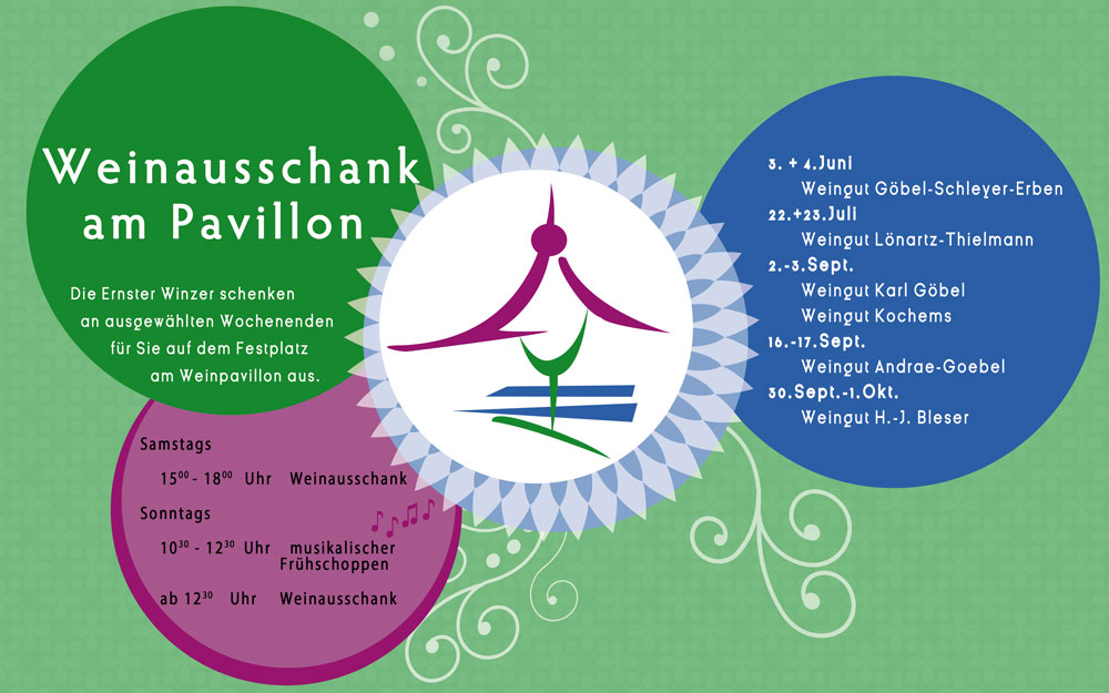 Weinausschank am Pavillon