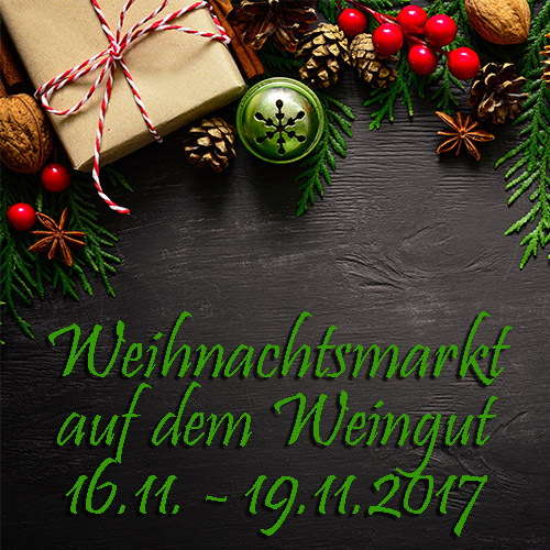 Weihnachtsmarkt auf dem Weingut